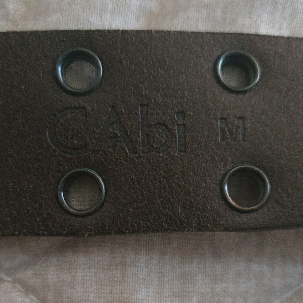 CAbi Beaded Women's Belt with Brown and Gold Accents - Picture 2 of 6